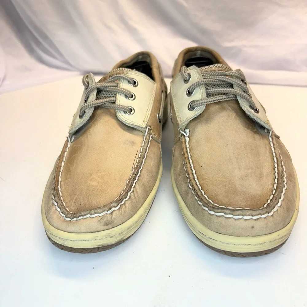 Sperry Top Sider Billfish Boat Shoes Men's Brown Leather 3‎ Eye Deck Size 8.5 M